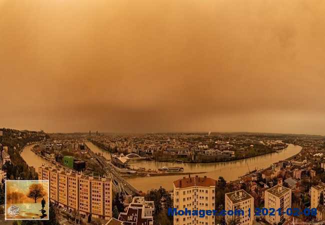 “ظاهرة نادرة”.. غبار الصحراء يغطي سماء جنوب وشرق فرنسا