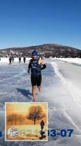 عدّاء من كيبيك يحطّم الرقم القياسي العالمي بالركض في بحيرة متجمدة…حافي القدمين