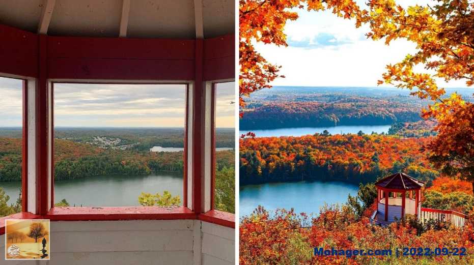 هذا البرج في أونتاريو يتميز بإطلالة بانورامية مذهلة على ألوان الخريف ويسهل الوصول إليه 