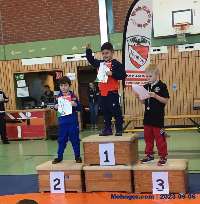 طفل سوري يفوز ببطولة المصارعة على مستوى ولاية ألمانية